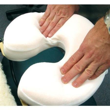 NRG Memory Foam Massage Table Face Cradle Pad with Ultra-Soft Fleece Cover - Head Rest Cushion Pillow Positions Head and Neck in Perfect Alignment with Spine - Temperature and Pressure Sensitive Foam