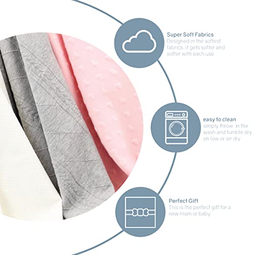 Image of GooseWaddle Luxury Knit Baby Blanket (30 inchx40 inch), Premium Comfort from Ultra Soft Fabric That Get Softer with Use, Perfect for Any Infant Nursery, Boy or Girl, Machine Washable (Lavender)