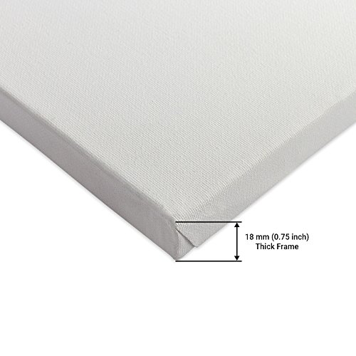 Image of Medium Grain Artist Stretched Canvas - All Sizes (10 inchx10 inch (Pack of 4))