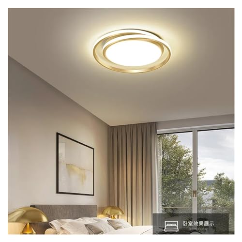 Lampe à suspension LED fine dorée pour éliminer les ombres de votre cuisine