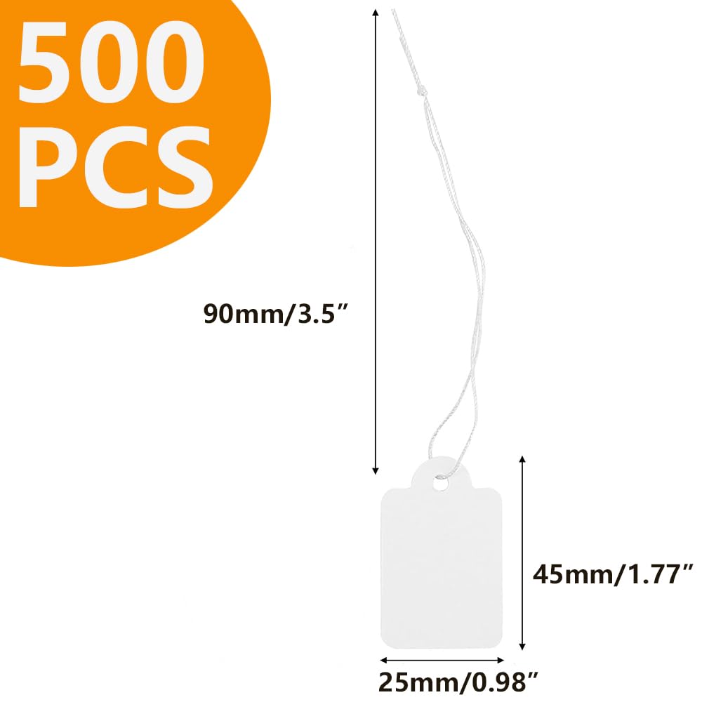 Price Tag 100/500 Étiquettes De Prix Vierges Avec Cordon Pour Bijoux Etiquette  Prix Vetement, image size:1000x1000
