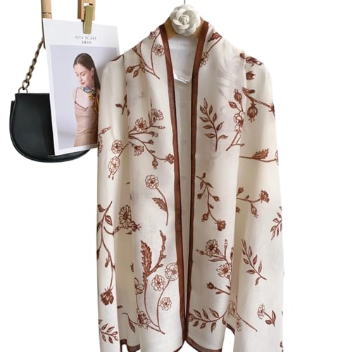 Image of Viscose Scarf for Women | Lightweight & Long | Stole for Women - Stylish Design | Neck Scarf, Hair Scarf, & Head Scarf for Women & Girls | All Season Accessory