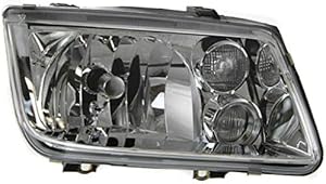 For 1999-2002 Volkswagen Jetta Headlight Passenger Side Assembly Unit VW2503116 w/Fog Lights | w/Chrome bezel | late design | replaces 1J5-941-018AH