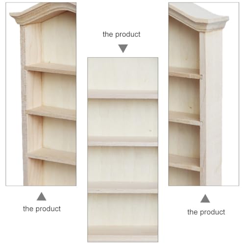 Mini étagère de rangement 1:12 SHINEOFI pour organiser les accessoires miniatures éparpillés - 3