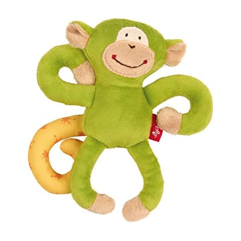 SIGIKID 42171 Anhänger Affe Baby Activity On Tour Mädchen und Jungen Babyspielzeug empfohlen ab Geburt grün Cover