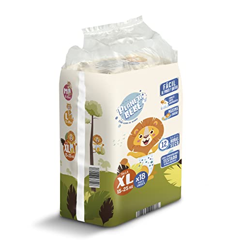 DIA PLANETA BEBE pants pañales 15-25 kg talla XL paquete 18 uds