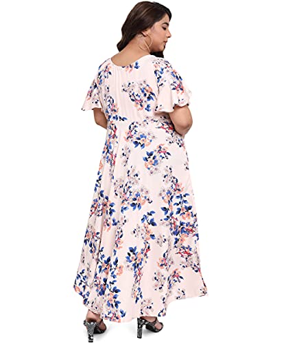Image of OOMPH! Women's Western & Fusion wear Crepe A-Line Maxi Dress - mdfoil