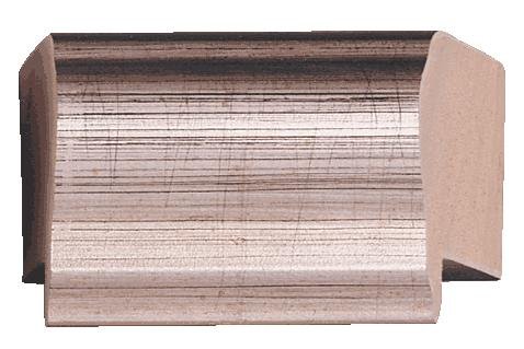 CountryArtHouse Picture Frame Moulding (Wood) 100ft bundle - Contemporary Silver Finish - 1.25