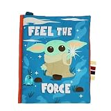Kids Preferred Star Wars: THE Mandalorian Grogu Deluxe Soft Book - with Crinkle Pages, Teether, On-the-Go Clip, Sensory Textures, Ages 0+