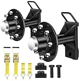 2Pack Shipping Container Wheels 8-Lug Wheels kit|Shipping Container Accessories for Shipping Container Wheels Bolt-on Spindle Kit with Ratchet Tie Down-Moves 20ft.-40ft.