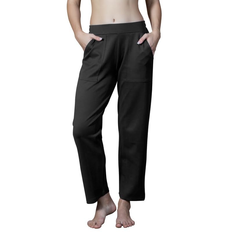 trylo Riza Women's Lara Fabric Soft Elastic Waistband Relaxed Pants-picture-41