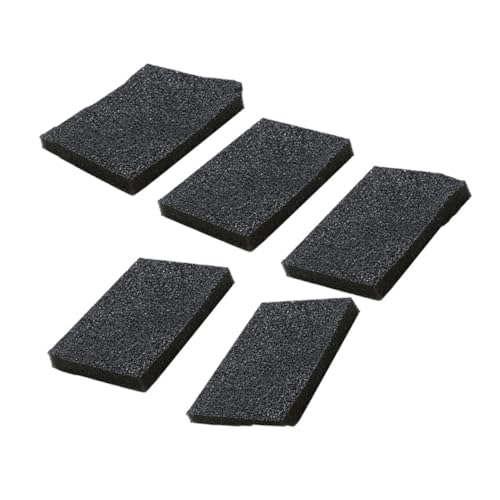 TOGEVAL 5 Piezas Esponjas de Limpieza Mágica de Nano Carborundo Esponjas Abrasivas Resistentes para Cocina y Hogar Negras Elimina Manchas y Mantiene Duraderas
