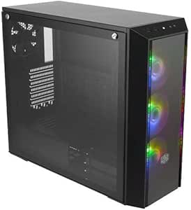 Cooler Master MasterBox Pro 5 ARGB ATX Mid-Tower with Adaptable Layout E-ATX up to 10.5", DarkMirror Front Panel, Tempered Glass, Three 120mm ARGB Lighting Fans