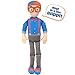 Blippi Bendable Plush Doll, 16” Tall Featuring SFX - Squeeze The Belly to Hear Classic catchphrases - Fun, Educational Toys for Babies, Toddlers, and Young Kids