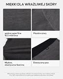 DANISH ENDURANCE Termiczne Legginsy Damskie, Wełna Merino, Ciemnoszary - 1 Pack, L