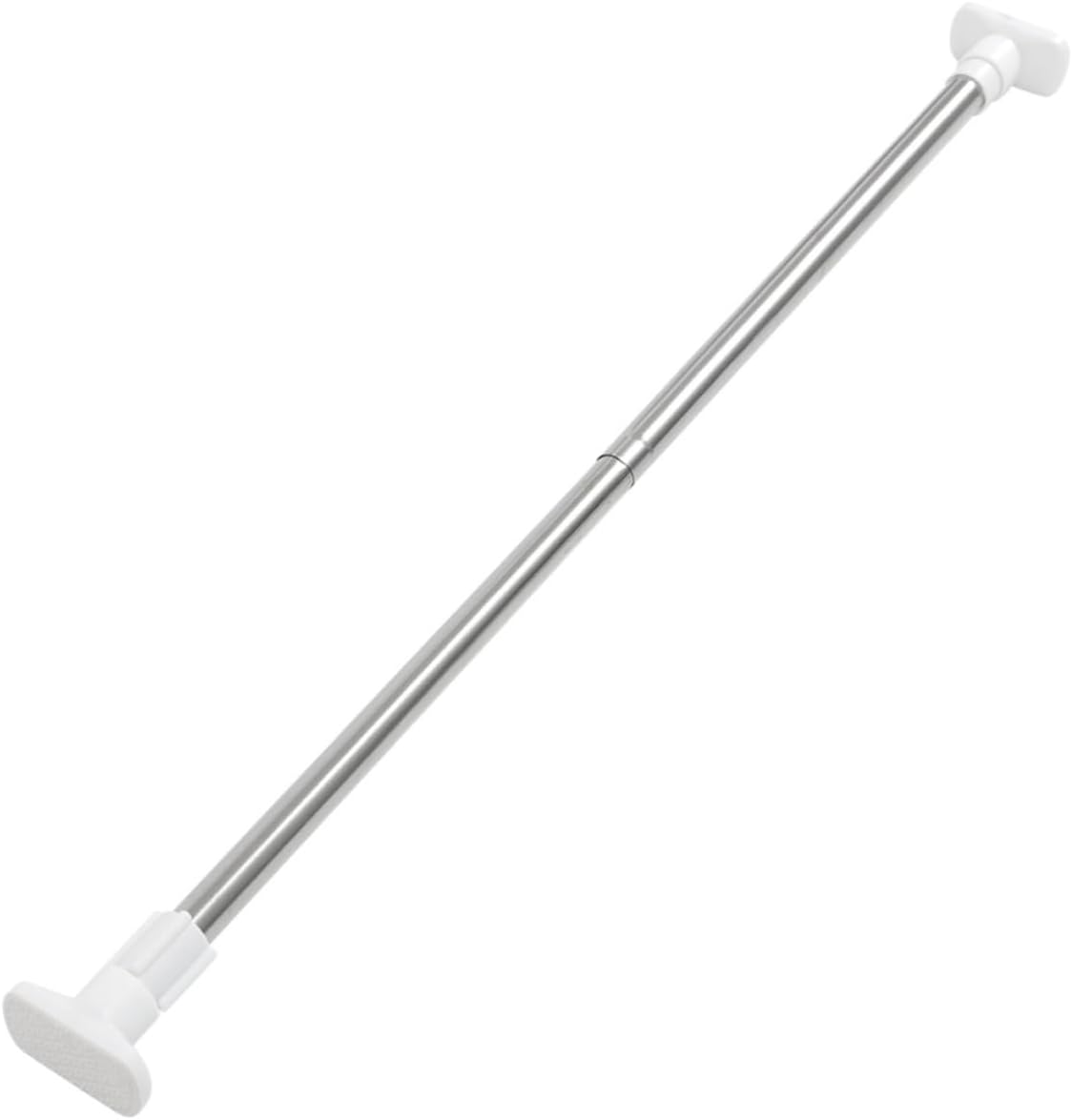 Ciieeo Adjustable Free Punching Telescopic Shower Curtain Rod No Drilling Tension Pole for Bathroom Clothes Drying Multi-Purpose Use Space Saving Easy Installation