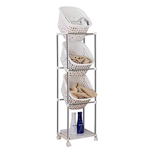 Panier à linge de salle de bain 40x38x157 cm amovible