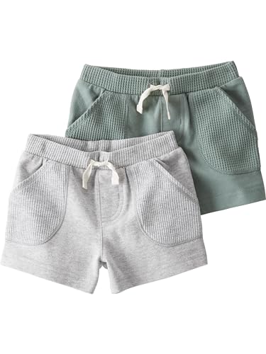 Image of Little Planet by Carter's Unisex-Baby 2-Pack Shorts Made with Organic Cotton