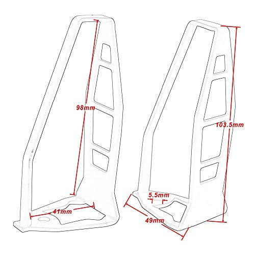 4 pezzi protezione freccia corta nero proteggi