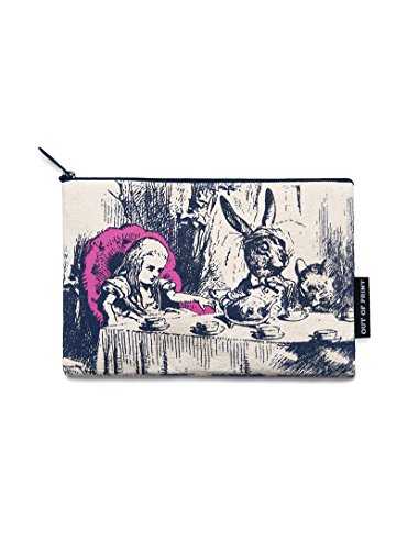 Out of Print Alice in Wonderland Pouch Natural