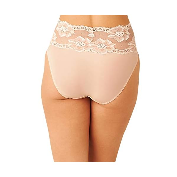 Wacoal-Womens-Light-and-Lacy-Hi-Cut-Panty Wacoal Women's Light and Lacy Hi Cut Panty, Rose dust, Large