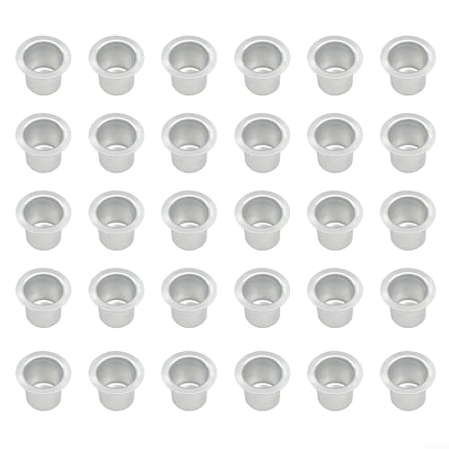 Portavelas de metal, base de candelabro de té, para velas cónicas, bricolaje, decoración de Adviento, centro de mesa, decoración del hogar (30 piezas)