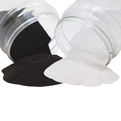 Just Artifacts 2Lbs Craft And Terrarium Decorative Assorted Colored Sand (1Lb White & 1Lbs Black) #TOP16