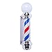 mefeir 32'' LED Barber Pole Light Classic Style,Hair Salon Barber Shop Open Sign,Rotating Red White Blue LED Strips,IP44 Waterproof Save Energy