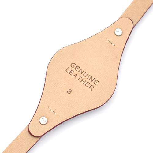 Pulseira de relógio de couro genuíno com barra de mola de 8 mm para Fossil ES3148 ES4119 ES4176 ES32