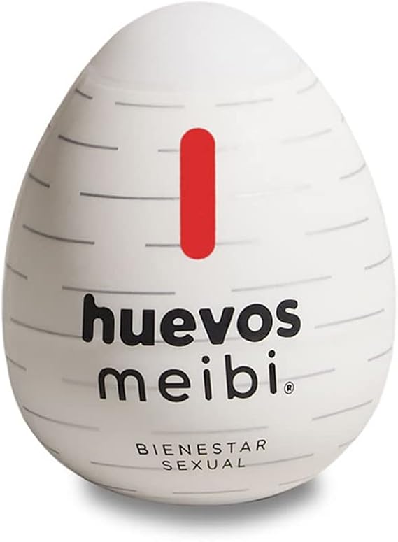 Meibi Huevo Masturbador Masculino con Textura y Lubricante, Juguete