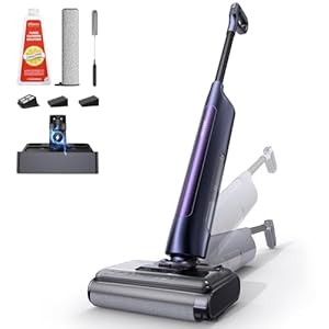 Ultenic AC1 Triflex Nass Trockensauger, 180° Lay-Flat Saugwischer Kabellos, 55 Min Laufzeit, Selbstreinigungsfunktion, ideal für Hartböden sowie Haushalte mit Haustieren und Kindern