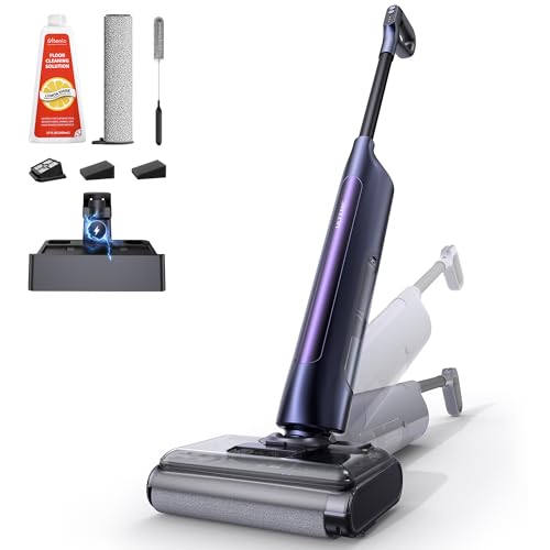 #Commissioniguadagnate<br>Triflex Aspirapolvere Lavapavimenti Design Piatto a 180° 0 mm Pulizia Bordi Lavapavimenti Senza Fili 3 in 1 Auto Pulizia Autonomia 55 min Anti Groviglio Assistente Vocale 5 Lingue
