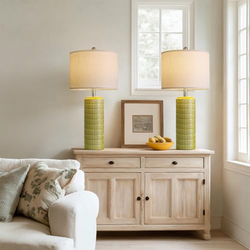 PoKat 27.5'' Tall Table Lamps for Living Room Set of