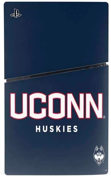 Skinit Decal Gaming Skin Compatible with PS5 Slim Digital Edition Bundle - Officially Licensed University of Connecticut Huskies UConn Design