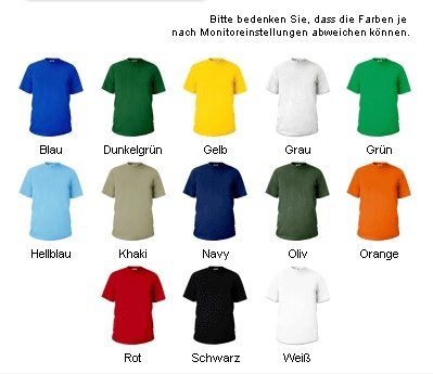 T-Shirt E501 Belle T-shirt imprimé coloré XXL couleur de votre choix - Bad Wolf – vue 4