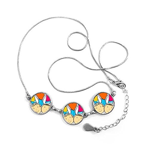 Collier Pendentif Rond Pâques Religion Christianisme en Chaîne Bijoux Culture