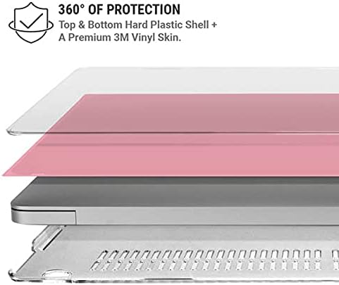 Skinit Case + Skin Compatible with MacBook Pro 15in (2016-19) Originally Designed Light Pink Design