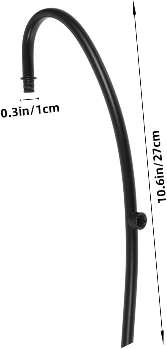 Modern Curved Wall Lamp Elbow Black Indoor Rod Tube for Wall Mounted Light