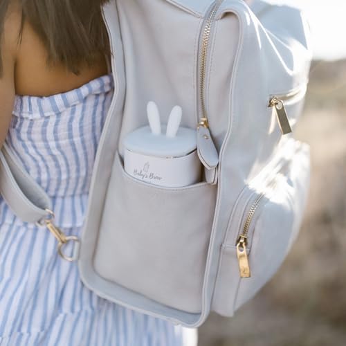 Image of Baby's Brew Portable Bottle Warmer - Cordless Baby Bottle Warmer for Breastmilk & Formula, Rechargeable Travel Milk Warmer, Leak-Proof, Compact, White, Adapter Not Included
