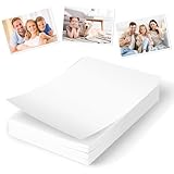 50 fogli di carta da stampa lucida A4, 21 x 29,7 cm, 200 g/m², ad asciugatura rapida, impermeabile, carta fotografica a4 lucida, adatta per stampanti a getto d