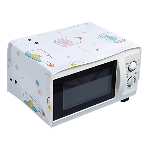 Cubierta del microondas Cubierta a prueba polvo Cubierta protectora del horno Cubierta almacenamiento tela a prueba aceite Impresión del hogar Toalla horno microondas impermeable