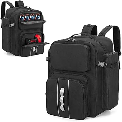 GOBUROS RC Backpack for 1/10 Car, RC Storage Bag with Multi Pockets for Tools and Other Accessories, Easy Carrying with Adjustable Shoulder Strap (Patent Design)