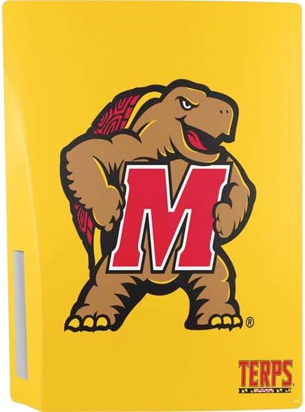 Skinit Decal Gaming Skin Compatible with PS5 Bundle - Officially Licensed University of Maryland Terps Yellow Design