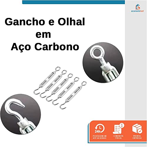 Esticador Para Cabo Aço 3/16 Polegadas Starfer 20 Peças