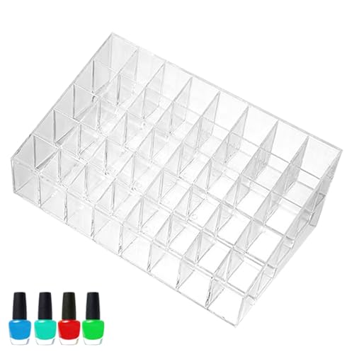 Porte-rouge à lèvres en acrylique - Présentoir de maquillage transparent - Organiseur de rangement pour cosmétiques - Boîte tube à gloss - Séparateur de tiroir de beauté - Plan de travail de table