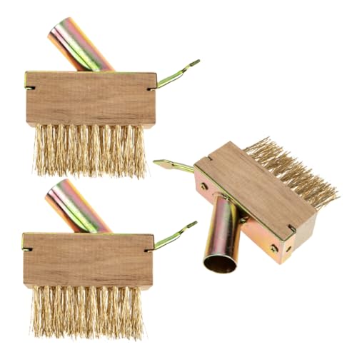 Toddmomy 3 Piezas Cepillo de Mango para Limpieza de Malezas y Juntas de Adoquines Herramienta de Limpieza para Patios y