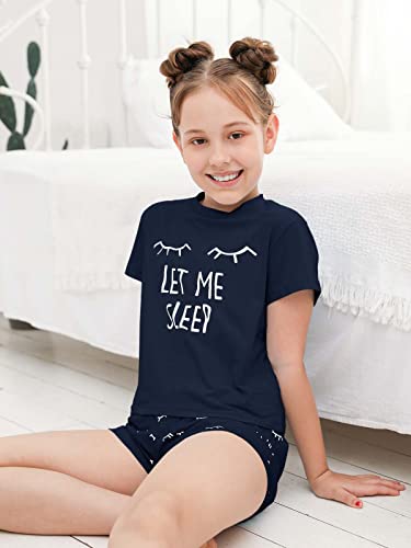 Image of Kingdenergy Girls Summer Cute Print Shorts Set T-Shirt and Short Pant 2 Piece Outfits Clothing Sets