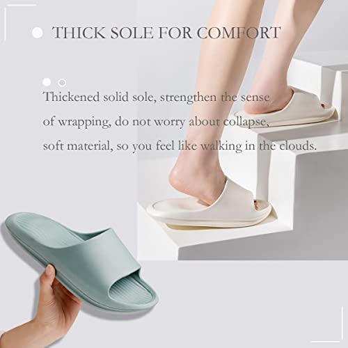 Cloud Slippers,Massage Foam Slippers,Men's And Women's Pool Beach Sandals,Shower Shoes.4