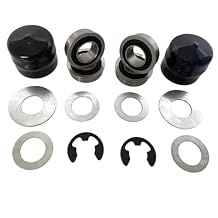 DEEG 9040H Front Wheel Flange Bearing Kit, for Husqvarna Craftsman,Murray, Poulan, AYP 532009040, 532124959, 491334, 491334MA Bushing Upgrade...