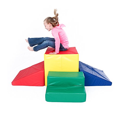 Foamnasium Gymnasium Playset, Red/Blue/Yellow/Green - Thumbnail 4